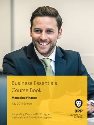 cover image of Managing Finance Course Book 2015